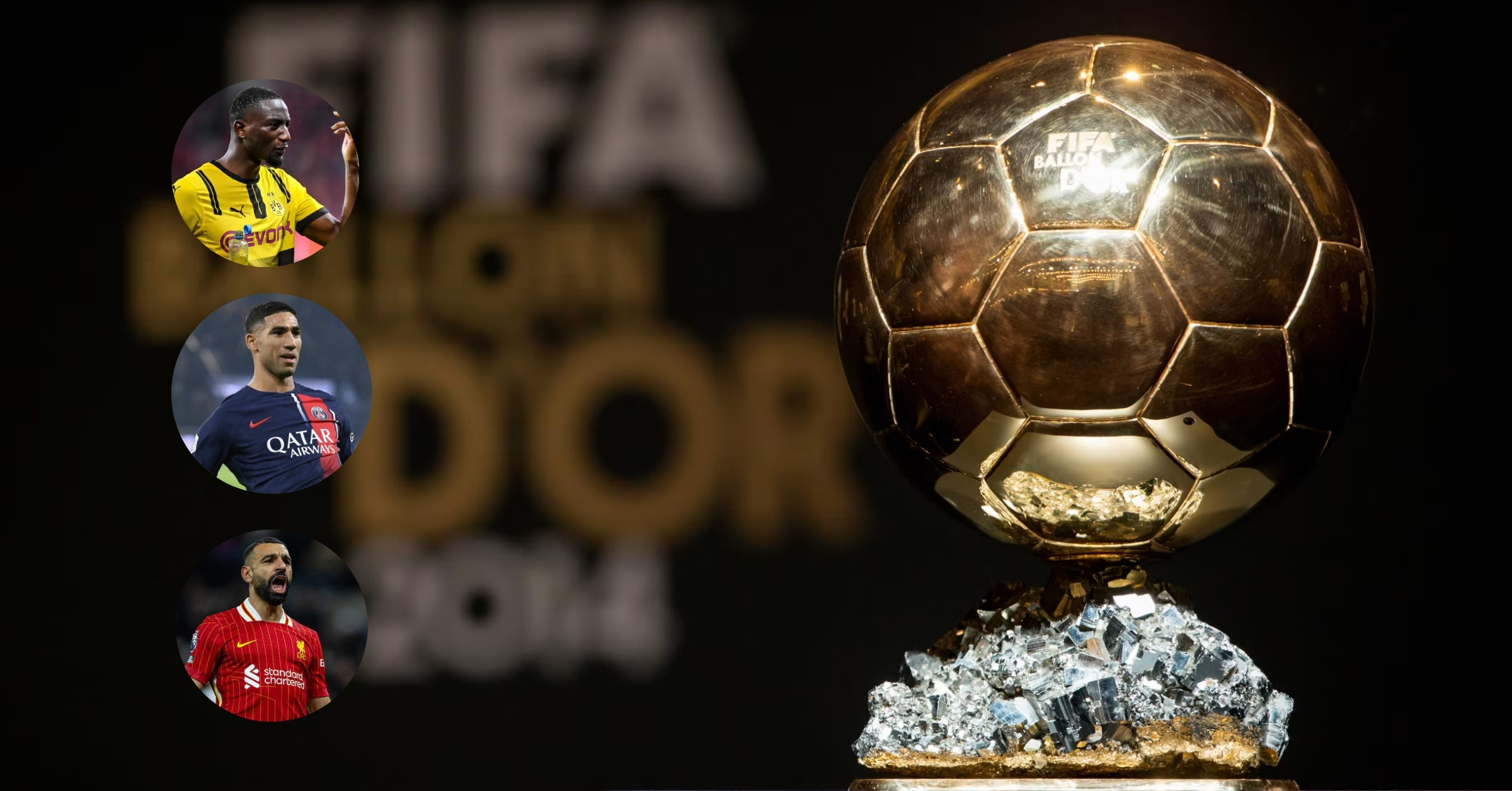 ballon d'or guirassy-hakimi-salah